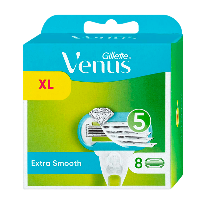 Сменные кассеты Gillette Venus EMBRACE Extra Smooth (RUS) 5 лезвий 8шт. (цена за 1 шт) (8/80)