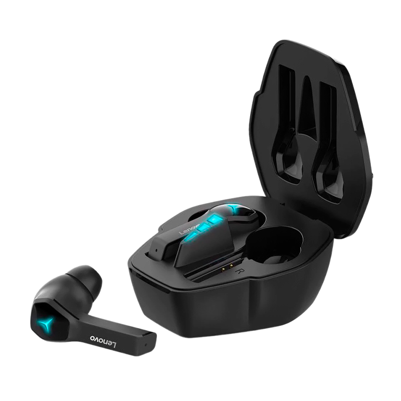 Наушники внутриканальные Lenovo HQ08 bluetooth 5.0 с микр. игровые черный