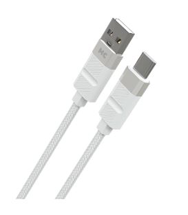 Кабель MORE CHOICE K87a USB (m)-Type-C (m) 1м 3.0A нейлон белый