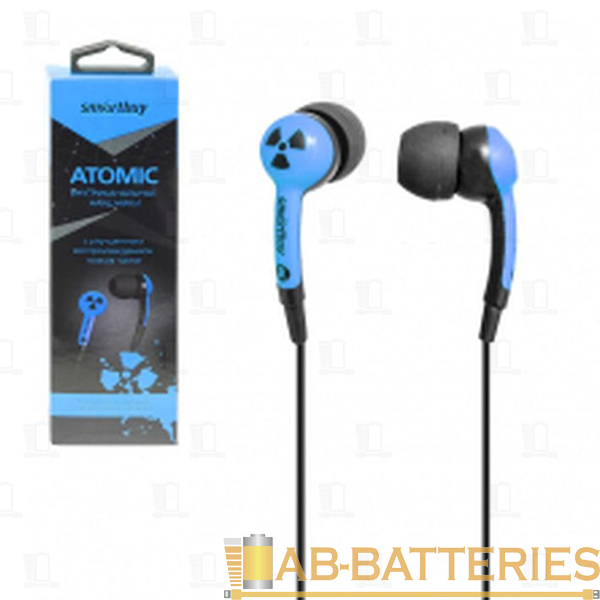 Наушники внутриканальные Smartbuy Atomic синий (1/50)