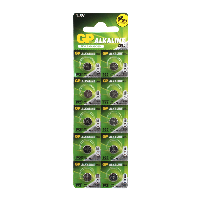 Батарейка GP G3/LR736/LR41/392A/192 BL10 Alkaline 1.5V отрывные (10/250/5000) R