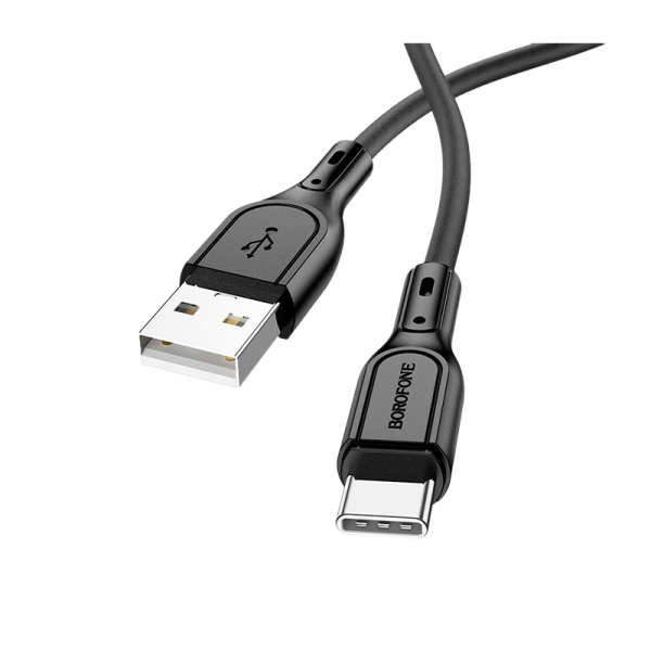 Кабель Borofone BX66 USB (m)-Type-C (m) 1.0м 5.0A силикон черный (1/360)