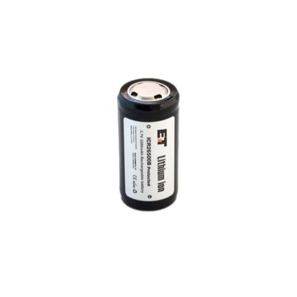Аккумулятор ET ICR26500B&nbsp;&nbsp;Protected 26.0*50.0, 3200mAh, Li-Ion (2/400)