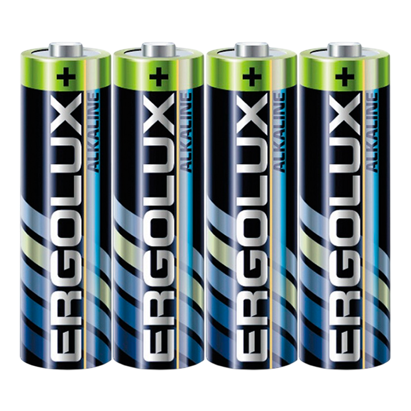Батарейка Ergolux LR6 AA Shrink 4 Alkaline 1.5V (4/60/720) 