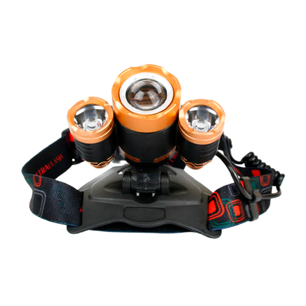 Фонарь налобный Ultraflash E1333 4W 2LED от аккумулятора IP20 4 режима черный (1/50)