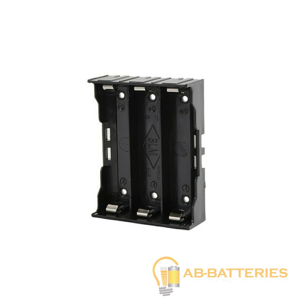 Отсек для элементов питания ROBITON Bh3x18650/pins с выводами для пайки PK1