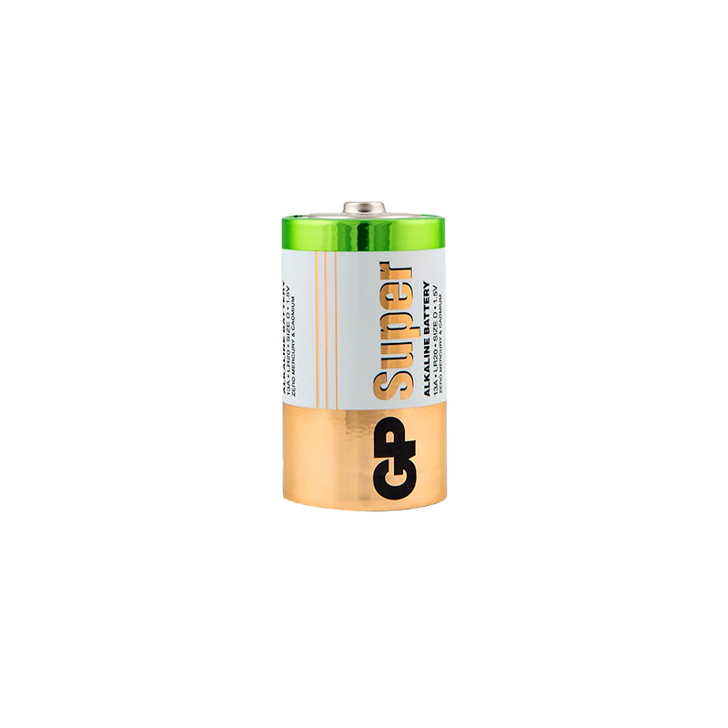 Батарейка GP Super LR20 D Shrink 2 Alkaline 1.5V (2/20/120)