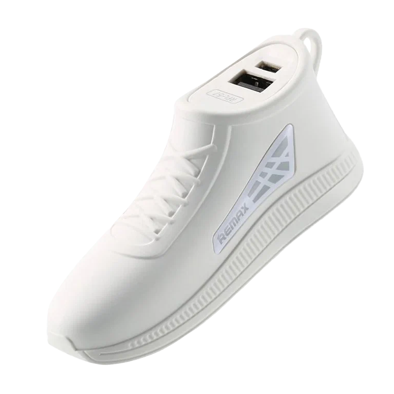 Внешний аккумулятор Remax RPL-57 Running Shoe 2500mAh 1.0A 1USB белый (1/60)