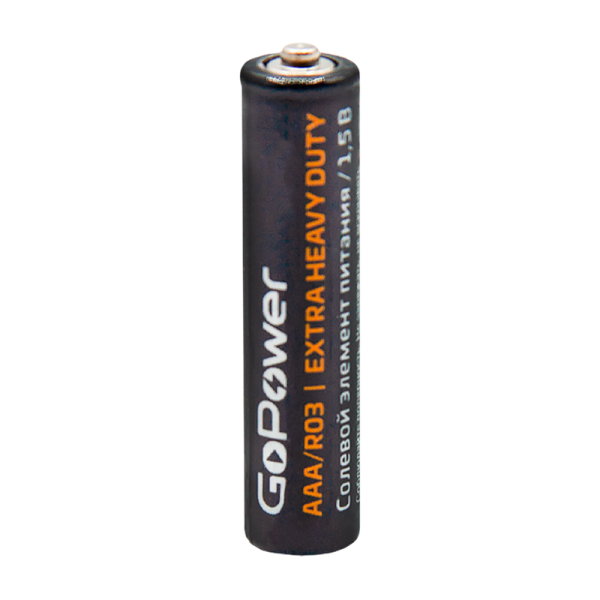 Батарейка GoPower R03 AAA BL4 Heavy Duty 1.5V (4/48/576)