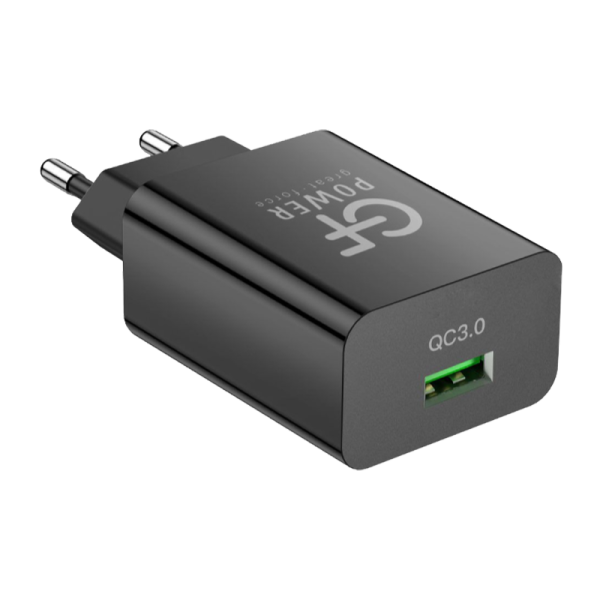 Сетевое З/У GFPower GF21 1USB 3.0A QC3.0 черный (83/332)
