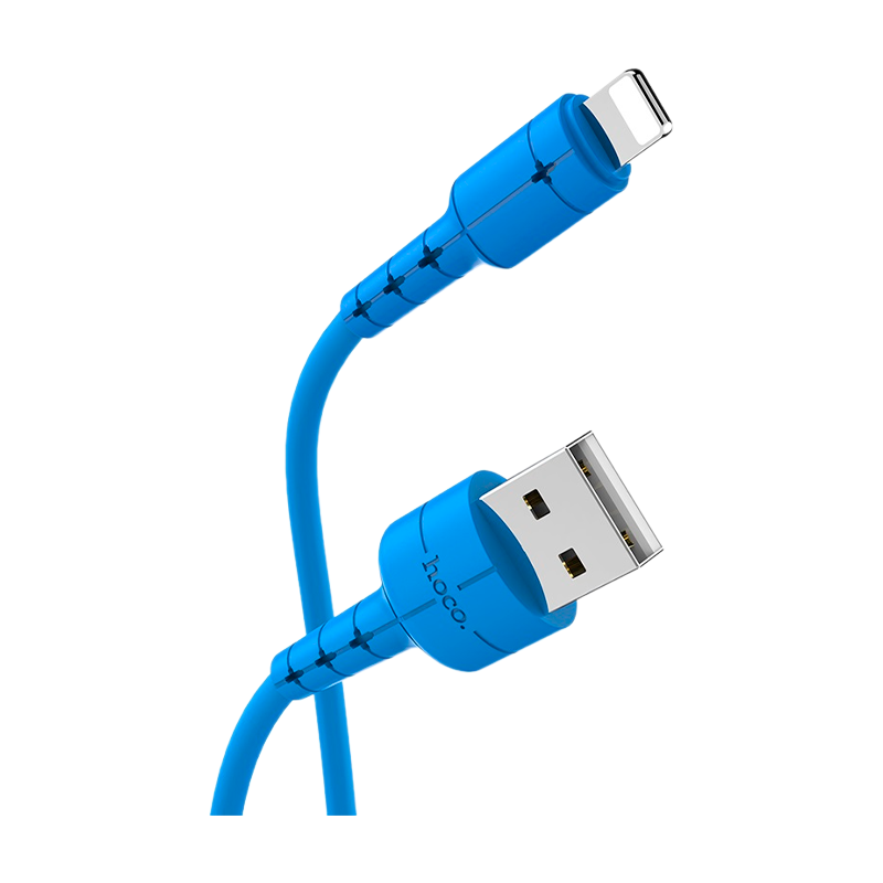 Кабель HOCO X30 USB (m)-Lightning (m) 1.2м 2.0A TPE синий (1/30/300)