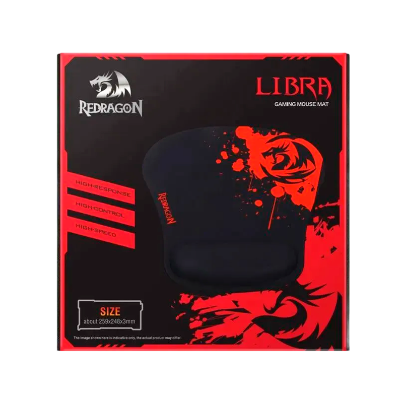 Коврик для мыши Redragon LIBRA 259х248х3мм черный красный (1/20)