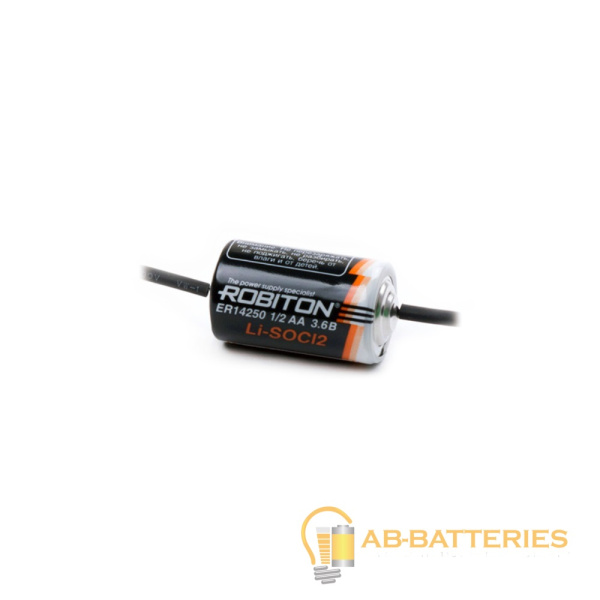Батарейка ROBITON ER14250-AX 1/2AA 3.6V с аксиальными выводами PH1 (1/10/500)
