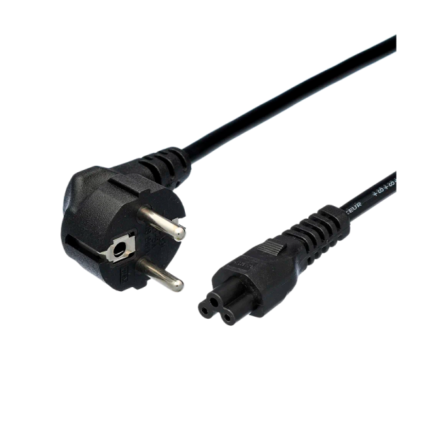 Кабель питания GoPower евровилка CEE 7/7-IEC 320 C5 1.8м ПВХ 0.75мм черный (1/10/160)