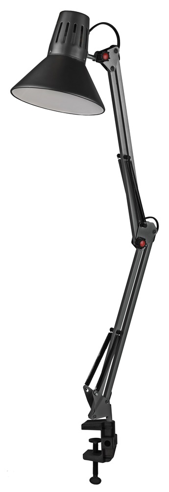 Светильник настольный ЭРА N-121 40W 220V E27 струбцина черный (1/18)