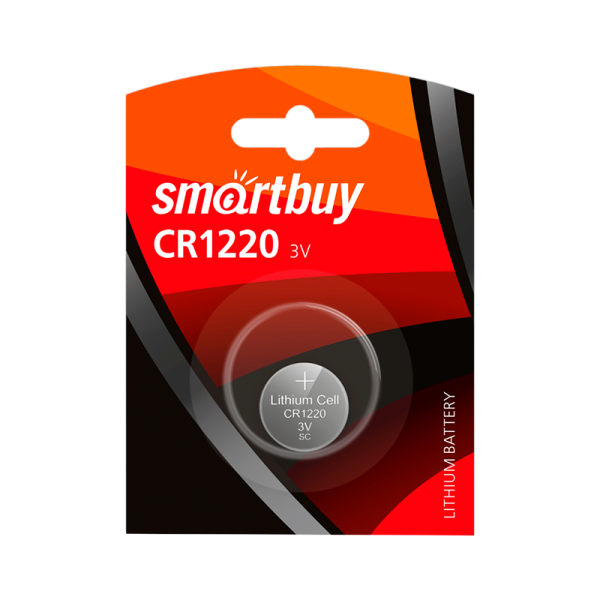 Батарейка Smartbuy CR1220 BL1 Lithium 3V (1/12/720)