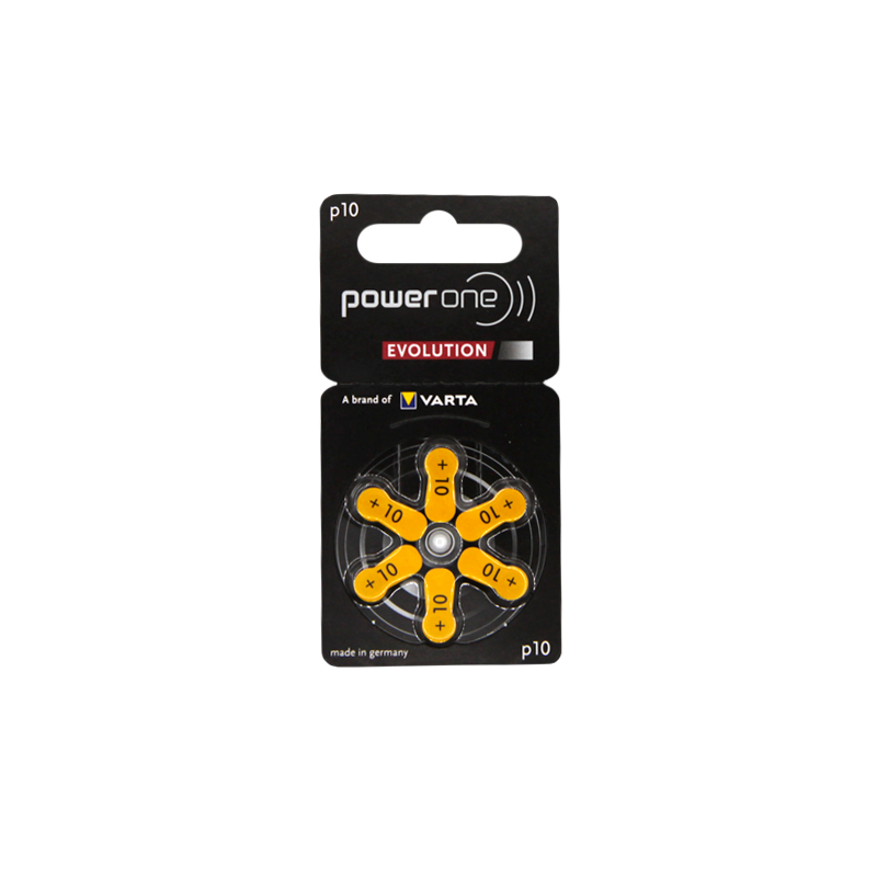 Батарейка PowerOne ZA10 Evolution BL6 Zinc Air 1.45V (6/60/300)