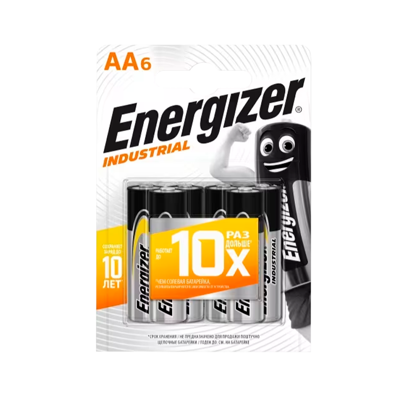 Батарейка Energizer INDUSTRIAL LR6 AA BL4 Alkaline 1.5V