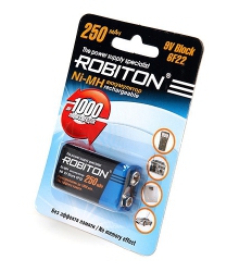 Аккумулятор ROBITON 250MH9-1 BL1 (1/25/100)