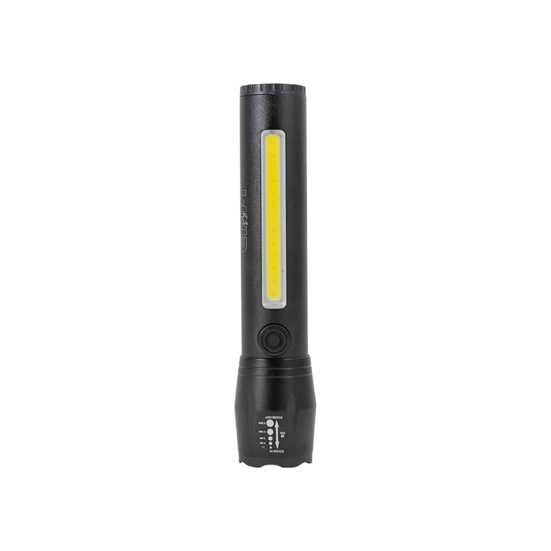 Фонарь светодиодный Старт LHE 518-C1 LED от аккумулятора USB 3 режима+ZOOM черный