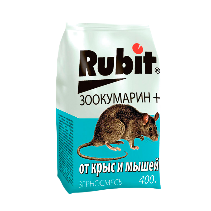 Гранулы Рубит Зоокумарин+ зерновая смесь 400 гр 25 шт./кор Летто