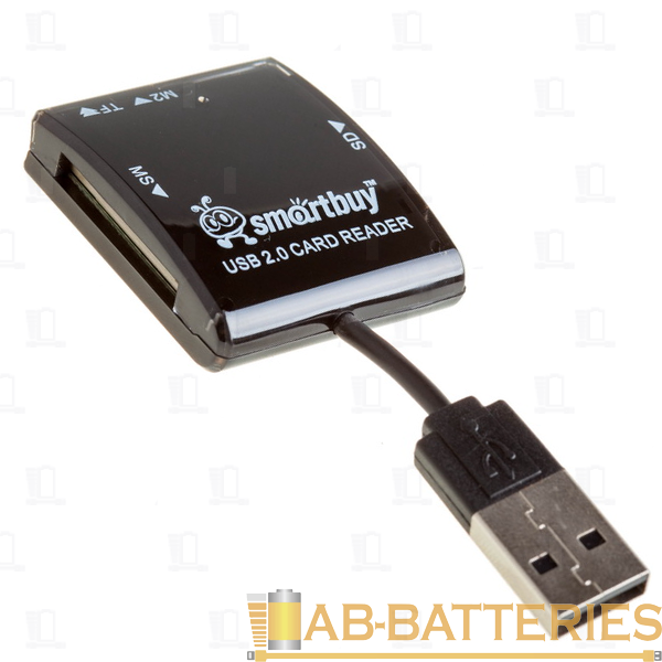 Картридер Smartbuy 713 USB2.0 SD/microSD/MS/M2 черный (1/5)