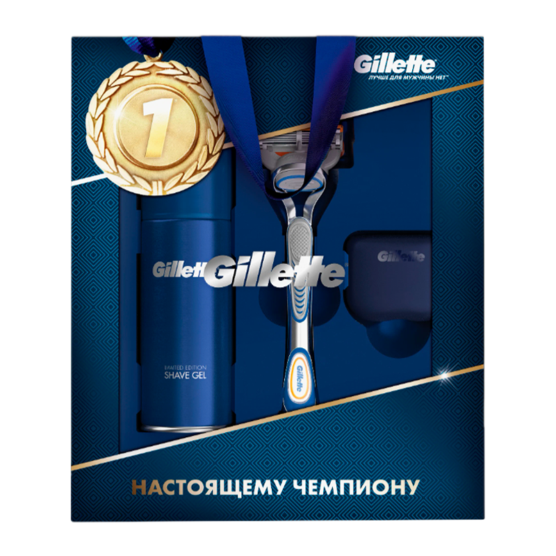 Набор Gillette Mach 3 (ст+1кас+гель75мл) *4* (коробка) 514