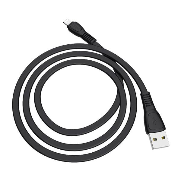 Кабель HOCO X40 USB (m)-Lightning (m) 1.0м 2.4A TPE черный (1/33/330)