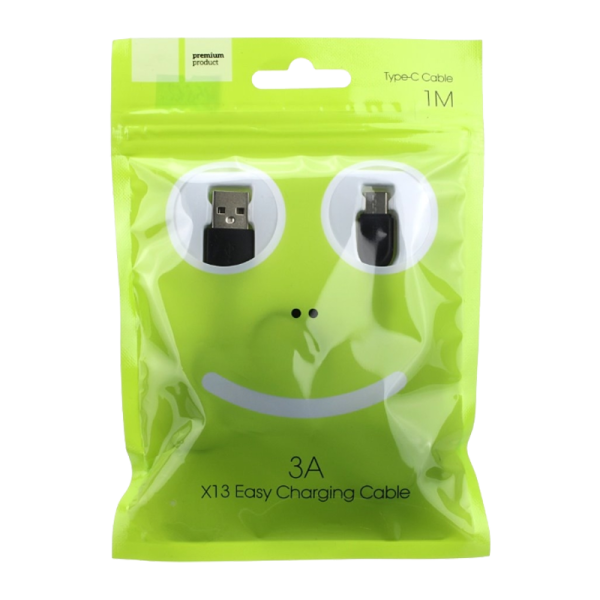 Кабель HOCO X13 USB (m)-Type-C (m) 1.0м 3.0A ПВХ черный (1/36/360)