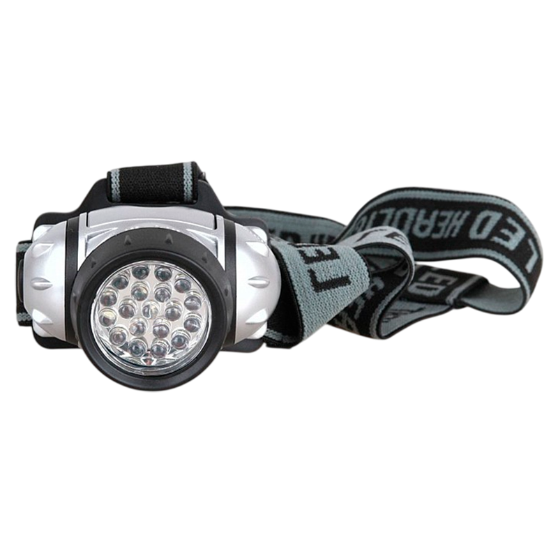 Фонарь налобный Ultraflash LED5353 1.6W 19LED от батареек 4 режима черный (1/5/100)