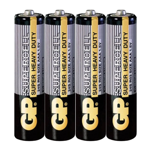 Батарейка GP Supercell R03 AAA Shrink 4 Heavy Duty 1.5V (4/40/200/1000) R