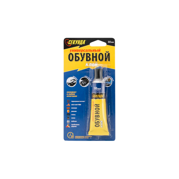 Клей Секунда обувной 30мл водостойкий BOX10 шоу-бокс (10/60)