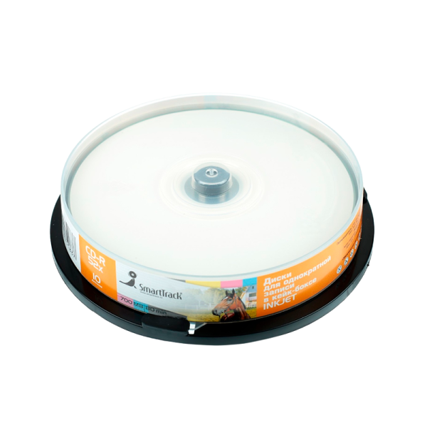 Диск CD-R SmartTrack Inkjet print SP-25 52x 80min 25шт. (25/250)
