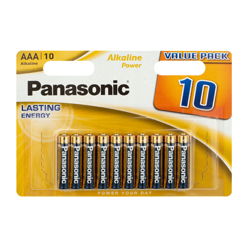Батарейка Panasonic Alkaline power LR03 AAA BL10 1.5V PR (10/120)