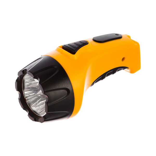 Фонарь туристический Старт LHE 502-B1 4LED от аккумулятора IP33 прямая подзарядка желтый