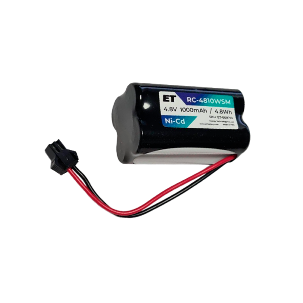 Аккумулятор ET RC-4810WSM черный&nbsp;&nbsp;4.8V, 1000mАh, Ni-CD, 4D-AA1000 (1/40)