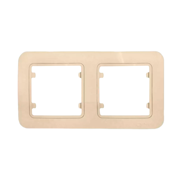 Рамка Makel Lillium 2пост. кремовый 71212 (1/25)