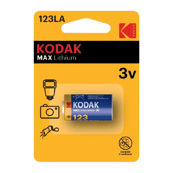 Батарейка Kodak ULTRA CR123A BL1 Lithium годен до 2023 г. (1/6/12/7200)