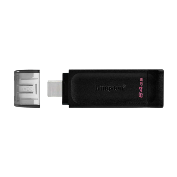 Флеш-накопитель Kingston DataTraveler 70 64GB USB3.0 пластик черный