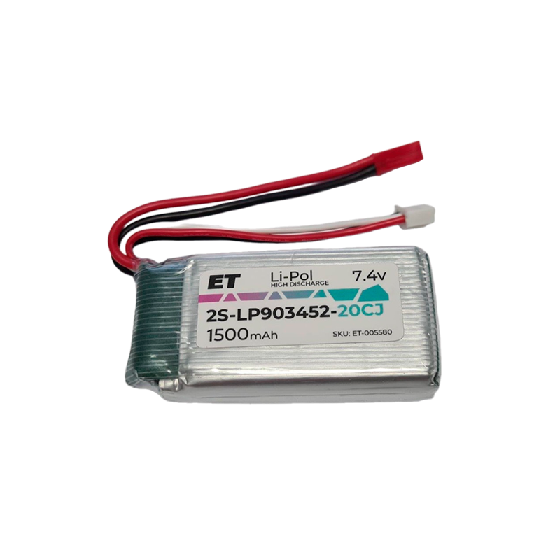 Аккумулятор ET 2S-LP903452-20CJ Li-Pol, 7.4V, 1500mAh (1/100)