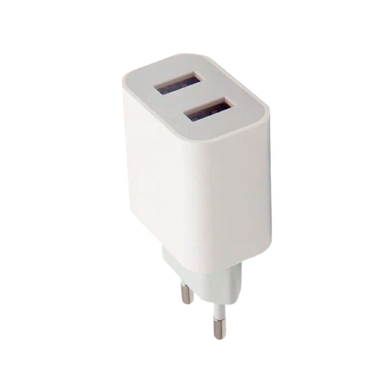 *Сетевое З/У GoPower GP2U 2USB 2.4A 12W белый (1/108) 