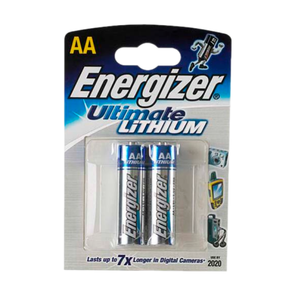 Батарейка Energizer Ultimate FR6 AA BL2 Lithium 1.5V (2/24)