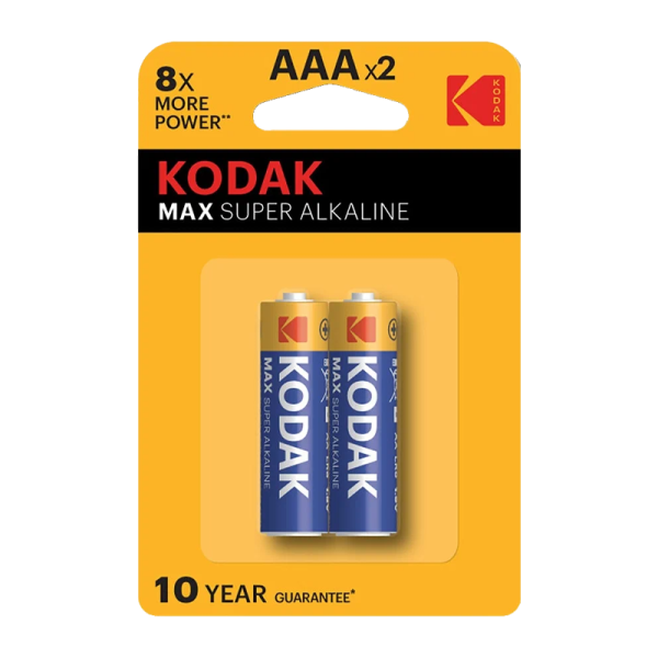Батарейка Kodak MAX LR03 AAA BL2 Alkaline 1.5V (2/20/100/19800)