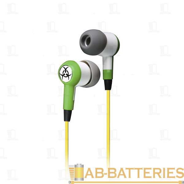 Наушники внутриканальные Smartbuy Toxic зеленый (1/50)