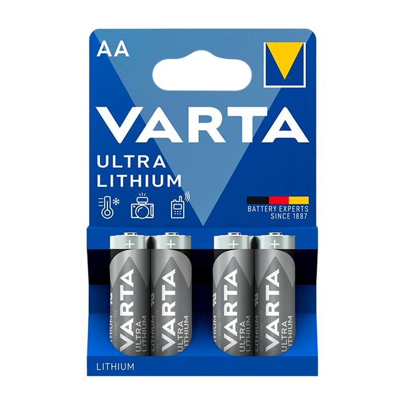 Батарейка Varta ULTRA FR6 AA BL4 Lithium 1.5V (6106) (4/40/400)