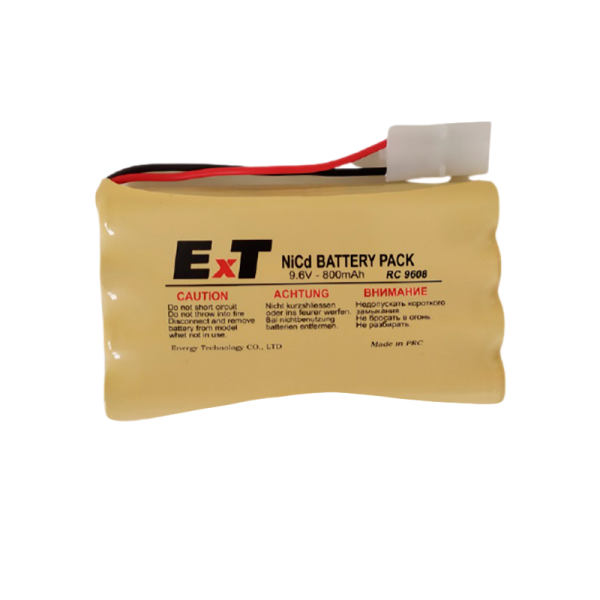Аккумулятор ET RC-9608TB BL1 белый большой, 9.6V, 800mAh, Ni-Cd (1/75)