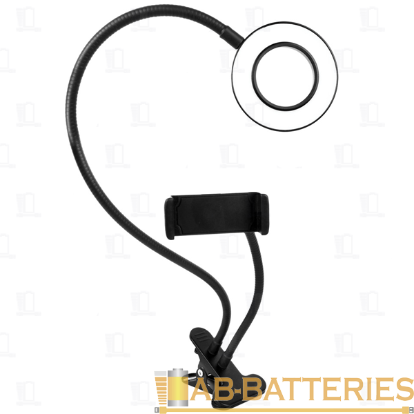 Светильник кольцевой Camelion KD-848 5V держатель черный (1/20)