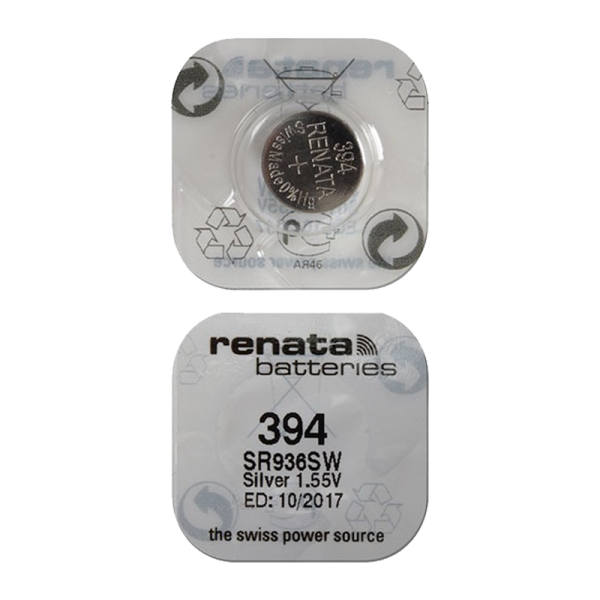 Батарейка Renata 394 (SR936SW) Silver Oxide 1.55V (1/10/100)