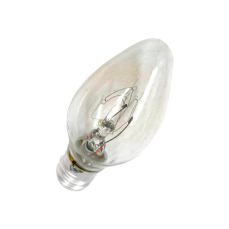 Лампа накаливания Oshan Е12 10W 220-240V свеча для холодильников прозрачная (1/50)