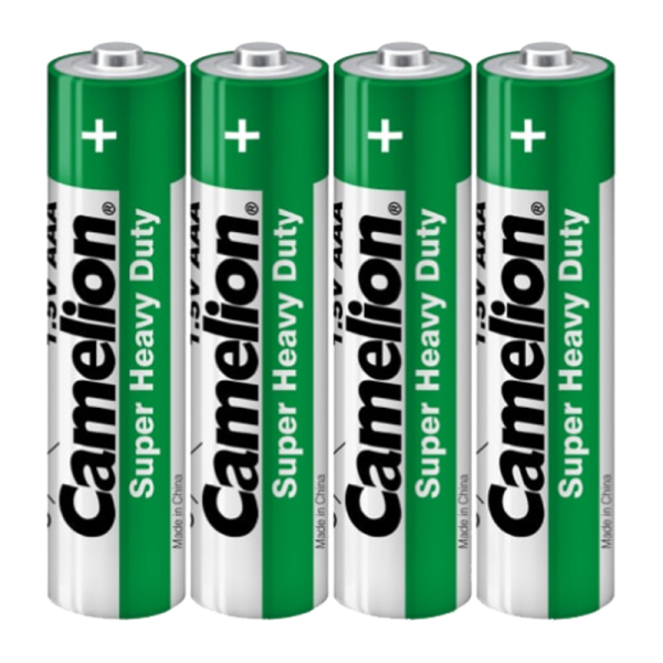 Батарейка Camelion Super R03 AAA Shrink 4 Heavy Duty 1.5V (4/60/1200/84000)